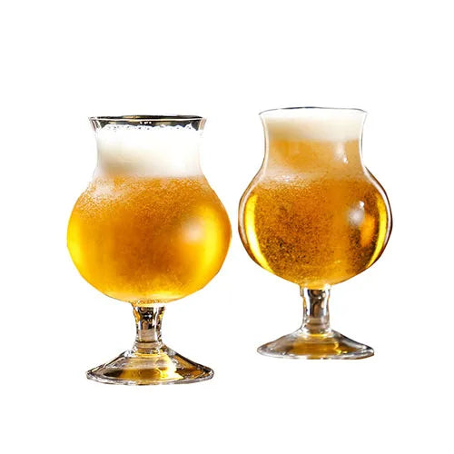 Tulip online celebrity craft mug 500 ml German draft beer mug wheat beer mug special wine glass for bar kitchen suds  wine